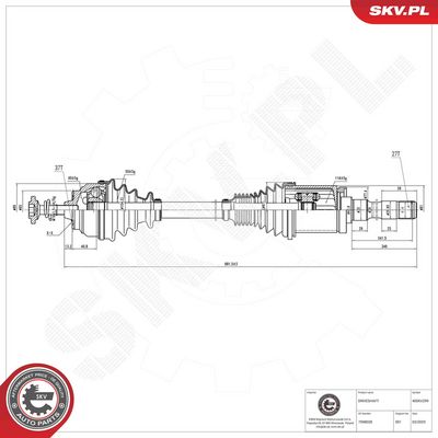Drive Shaft ESEN SKV 40SKV299