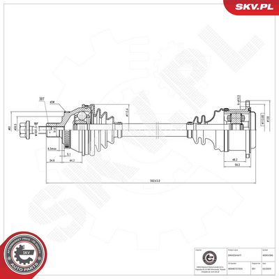 Drive Shaft ESEN SKV 40SKV306
