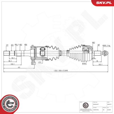 Drive Shaft ESEN SKV 40SKV311