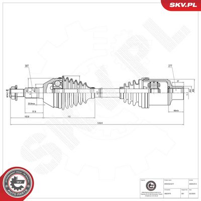 Drive Shaft ESEN SKV 40SKV314