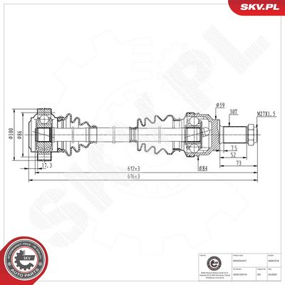 Drive Shaft ESEN SKV 40SKV318