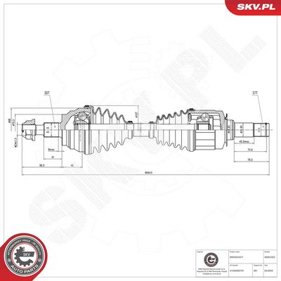 Drive Shaft ESEN SKV 40SKV323