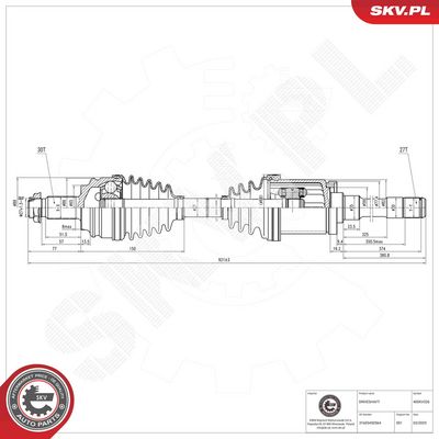 Drive Shaft ESEN SKV 40SKV326