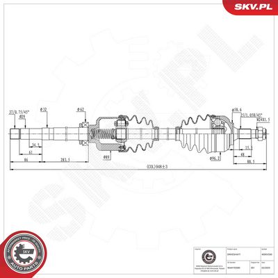 Drive Shaft ESEN SKV 40SKV330