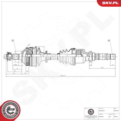 Drive Shaft ESEN SKV 40SKV345