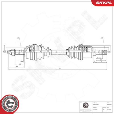 Drive Shaft ESEN SKV 40SKV352