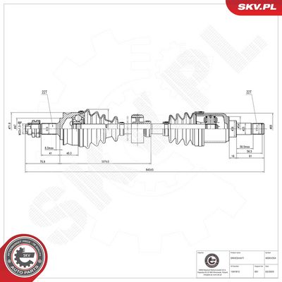 Drive Shaft ESEN SKV 40SKV354