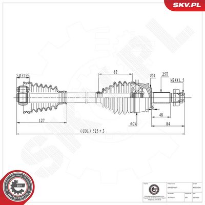 Drive Shaft ESEN SKV 40SKV358