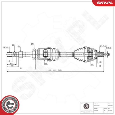 Drive Shaft ESEN SKV 40SKV366