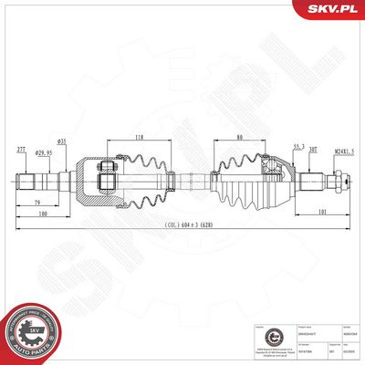 Drive Shaft ESEN SKV 40SKV369
