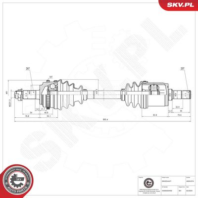 Drive Shaft ESEN SKV 40SKV374