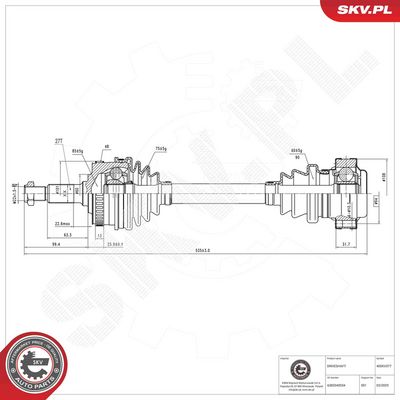 Drive Shaft ESEN SKV 40SKV377