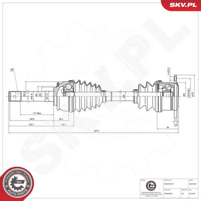 Drive Shaft ESEN SKV 40SKV381