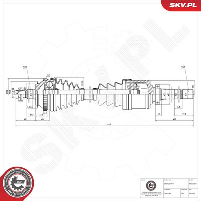 Drive Shaft ESEN SKV 40SKV386