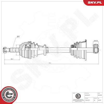 Drive Shaft ESEN SKV 40SKV398