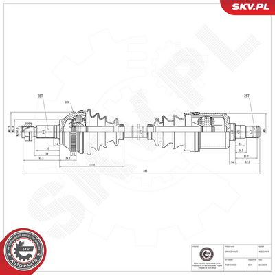 Drive Shaft ESEN SKV 40SKV421