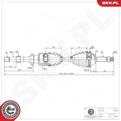 Drive Shaft ESEN SKV 40SKV448