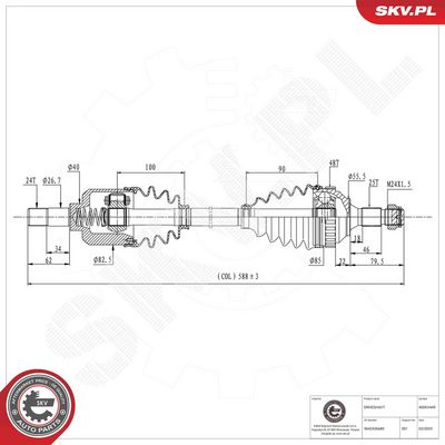 Drive Shaft ESEN SKV 40SKV449