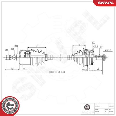 Drive Shaft ESEN SKV 40SKV454