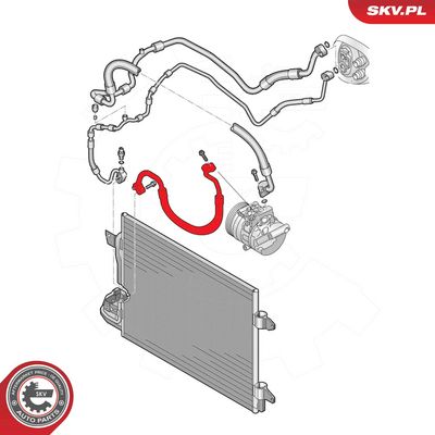 High Pressure Line, air conditioning ESEN SKV 43SKV549