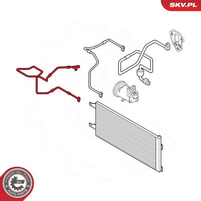 High-/Low Pressure Line, air conditioning ESEN SKV 54SKV614