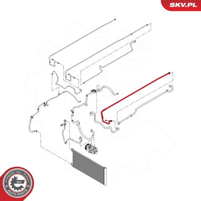 High-/Low Pressure Line, air conditioning ESEN SKV 54SKV618