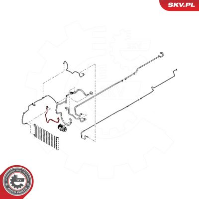 High-/Low Pressure Line, air conditioning ESEN SKV 54SKV619