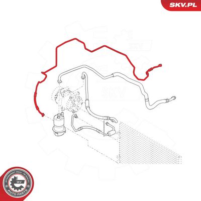 High-/Low Pressure Line, air conditioning ESEN SKV 54SKV686