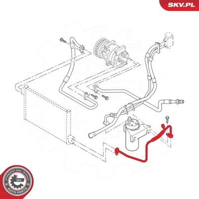 High-/Low Pressure Line, air conditioning ESEN SKV 54SKV692