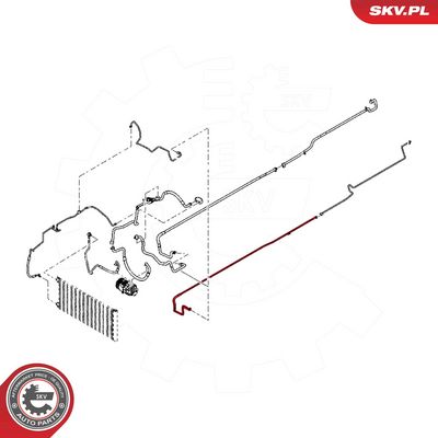 High Pressure Line, air conditioning ESEN SKV 54SKV697
