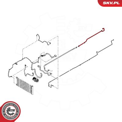 High Pressure Line, air conditioning ESEN SKV 54SKV698