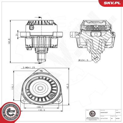Mounting, engine ESEN SKV 75SKV131