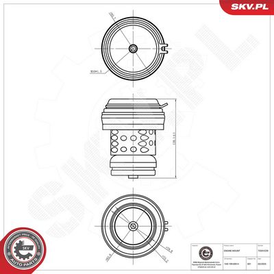Mounting, engine ESEN SKV 75SKV239