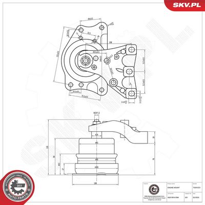 Mounting, engine ESEN SKV 75SKV251