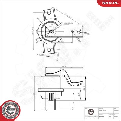 Mounting, engine ESEN SKV 75SKV276