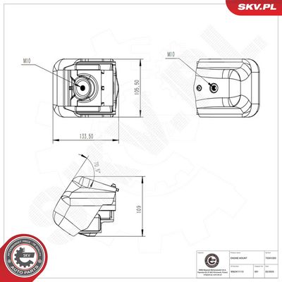 Mounting, engine ESEN SKV 75SKV283