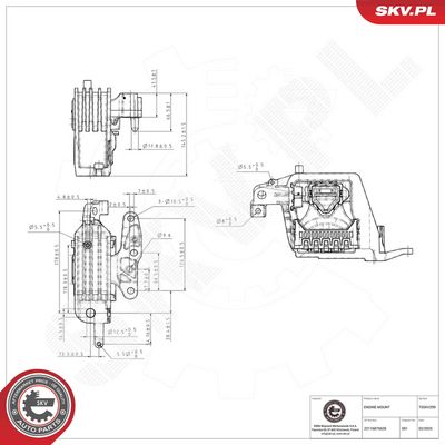 Mounting, engine ESEN SKV 75SKV299