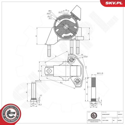 Mounting, engine ESEN SKV 75SKV311