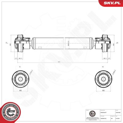 Drive Shaft ESEN SKV 76SKV003