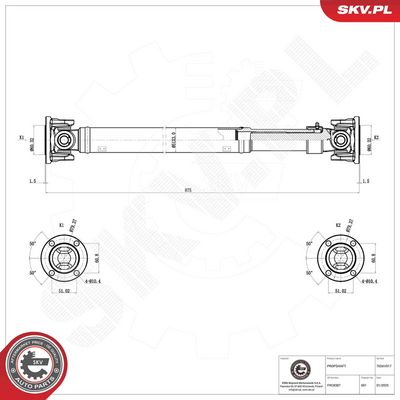 Drive Shaft ESEN SKV 76SKV017