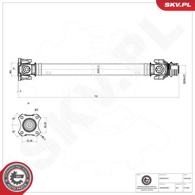 Drive Shaft ESEN SKV 76SKV025