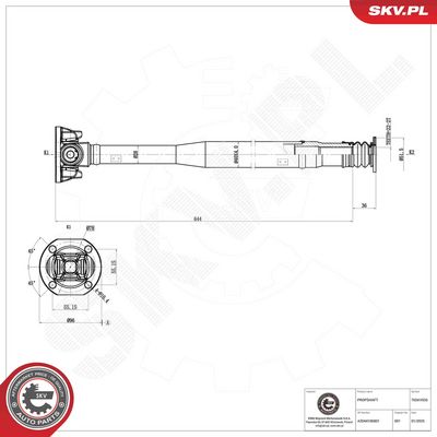 Drive Shaft ESEN SKV 76SKV035