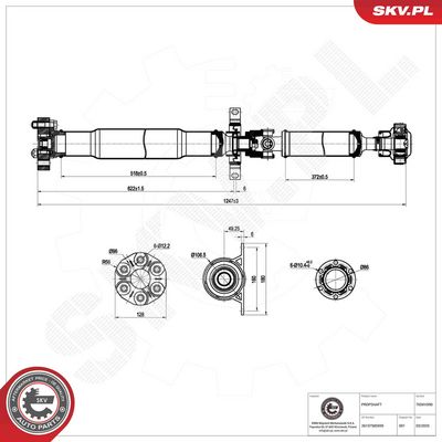 Drive Shaft ESEN SKV 76SKV090