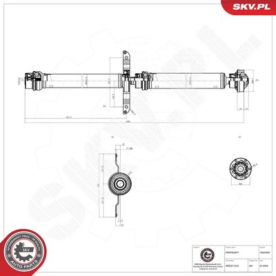 Drive Shaft ESEN SKV 76SKV091