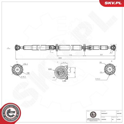Drive Shaft ESEN SKV 76SKV092