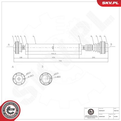 Drive Shaft ESEN SKV 76SKV138