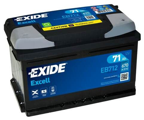 EXIDE EB712 Starter Battery