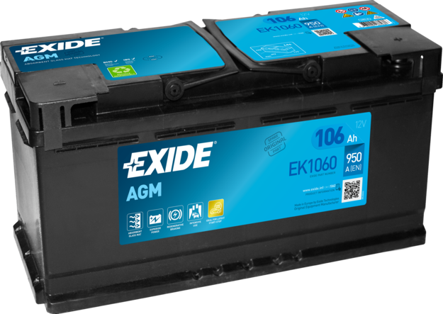 EXIDE EK1060 Starter Battery