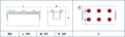 Starter Battery EXIDE EX2253