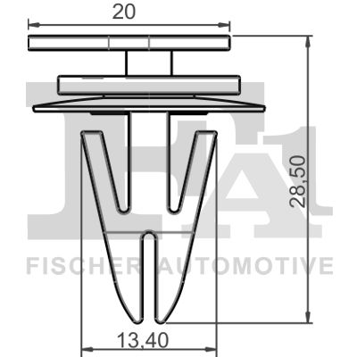Clip, trim/protection strip FA1 10-40092.5